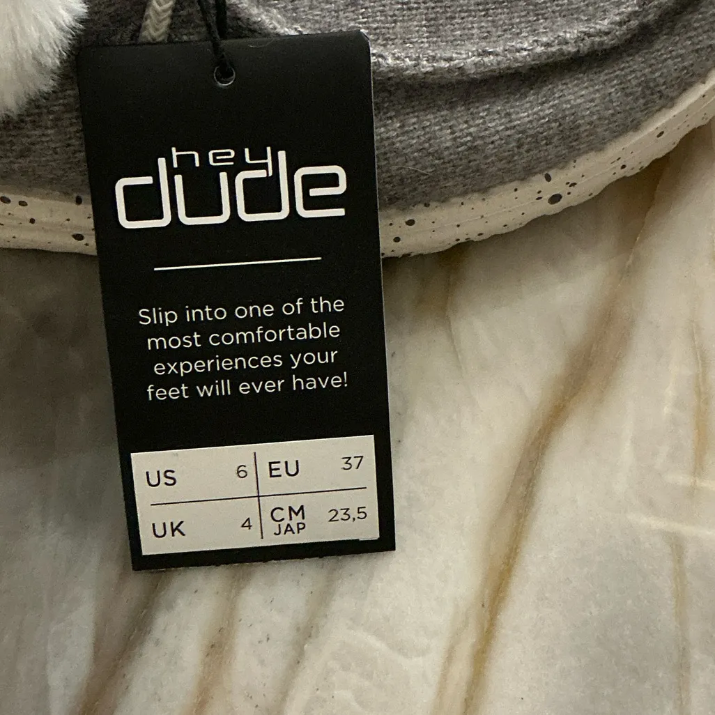 Hey Dude Soft Gray Fur-Lined Footwear - Image 3