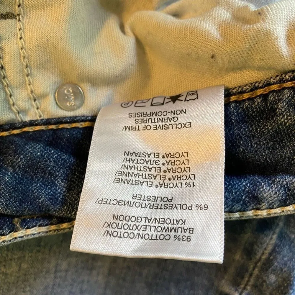 Silver Jeans Co. Women's Blue Medium Wash Light Distress Skinny Jeans Size 29 - Image 8