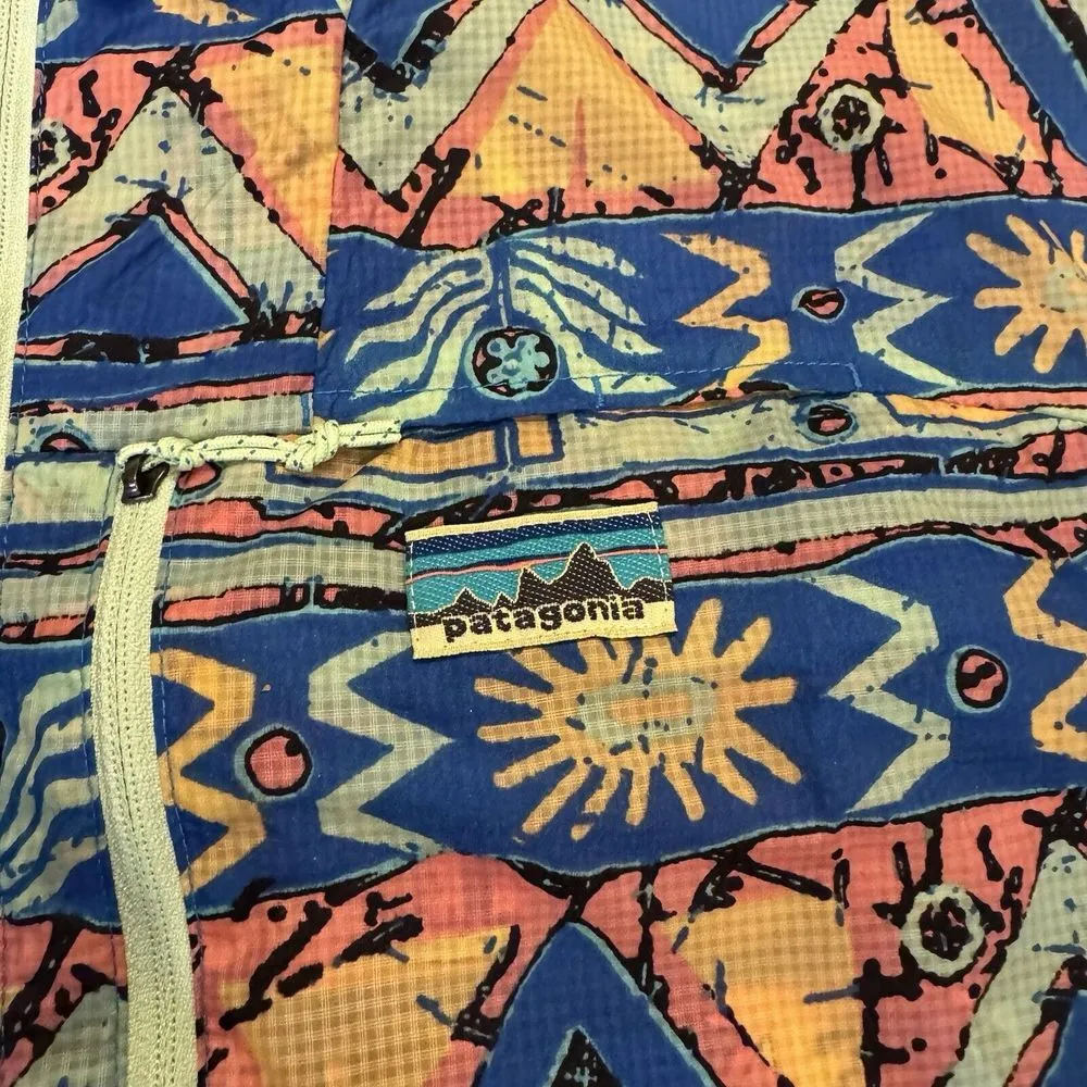 Patagonia Houdini Stash Half-Zip Jacket  Women's S NWT High Hopes Geo/Green - Image 3