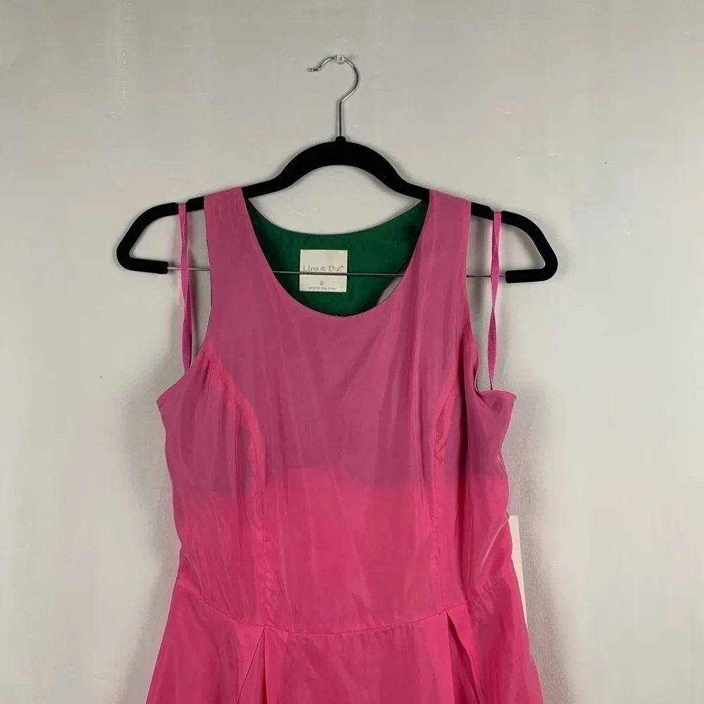 Line &‎ Dot Racerback Fit & Flare Pink Dress M NWT - Image 4