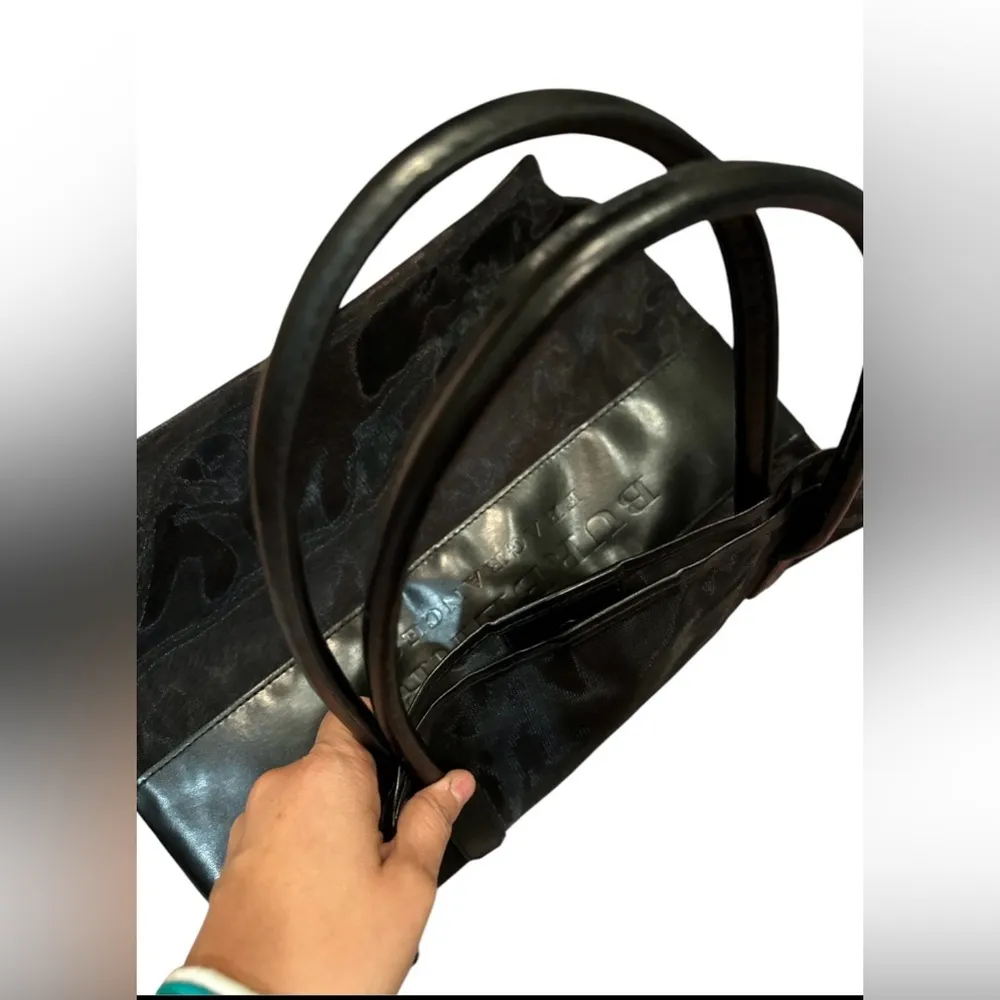 Burberry Fragrances‎ Large Black Mesh Tote Bag - Image 3