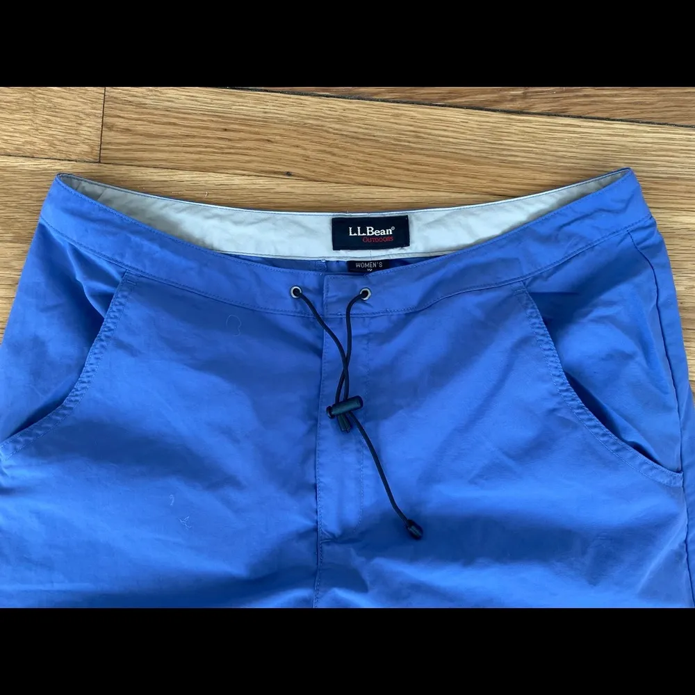 LL Bean Nylon Crop Capri Pants L Hiking Activewear - Image 3