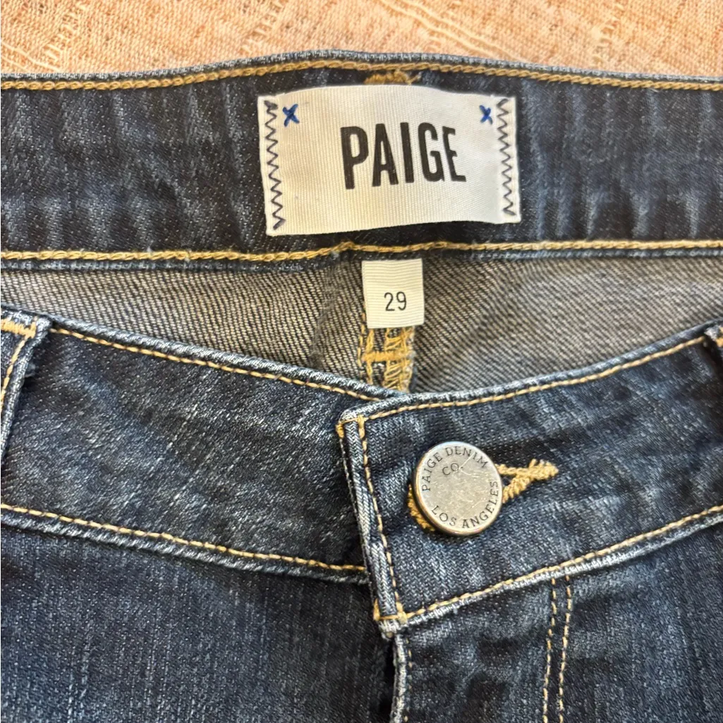 PAIGE Indigo Denim Jean shorts size 29 - Image 8