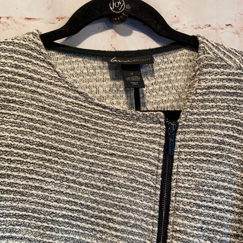 Lane Bryant asymmetrical zipper jacket casual 14 - Image 2