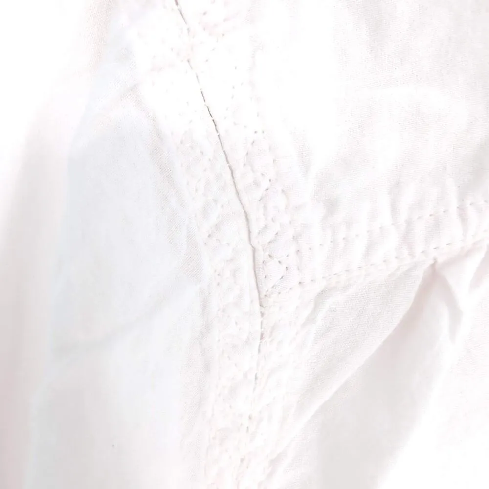 Free People Pink Shimmers And Stripe Slouchy Button Up Shirt Women's Size M -GUC - Image 8