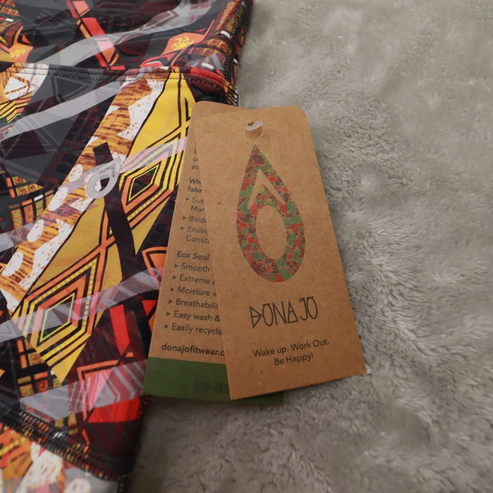 Dona Jo Multicolor Activewear Tennis Skort Navajo Print Women's size 2 NWT Black - Image 2