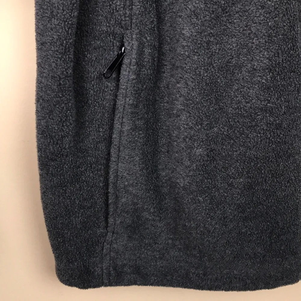 Columbia Women’s Camping Hiking Outdoor Gray Fleece Zip-Up Jacket - Image 5