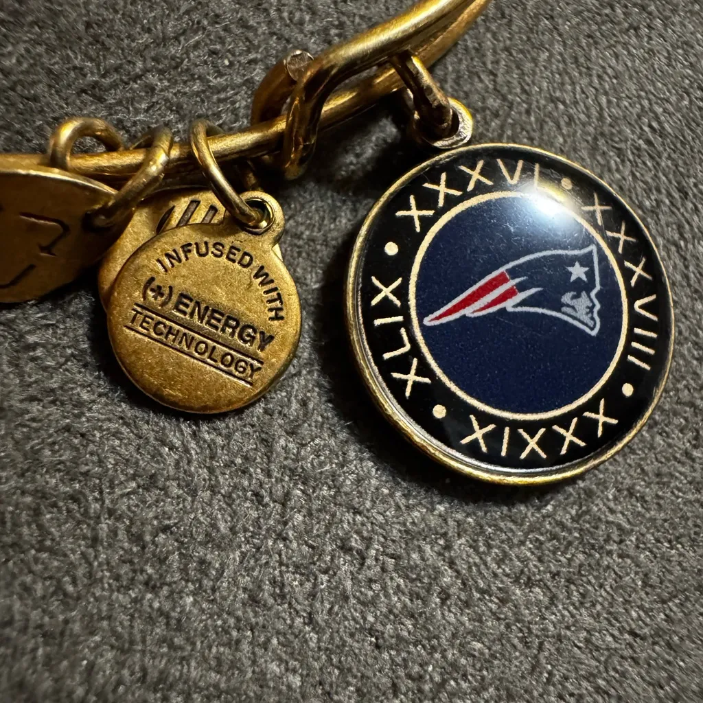 Alex and Ani Gold Super Bowl 50 Charm Bangle - Image 6