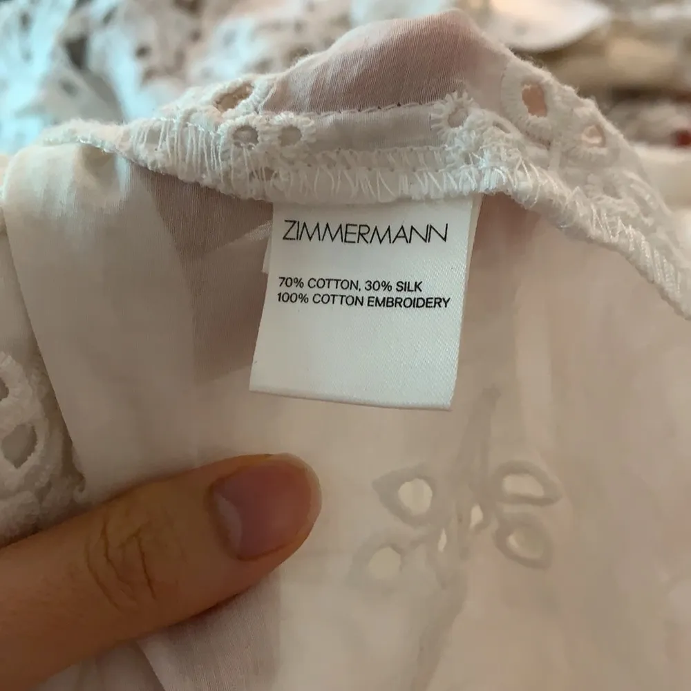 Zimmermann  white eyelet wrap top shorts set - Image 13