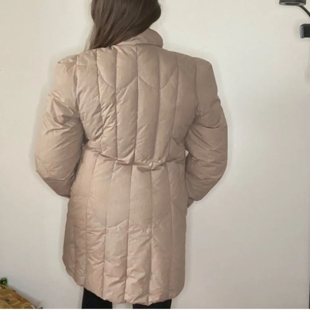 BiBi Brothers Down Fill Camel Puffer Coat Small Tan - Image 6