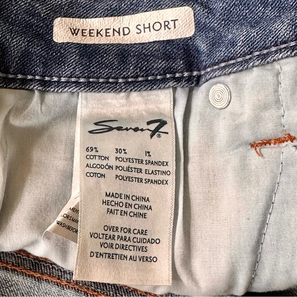 SEVEN WEEKEND RAW HEM JEAN SHORTS - Image 14