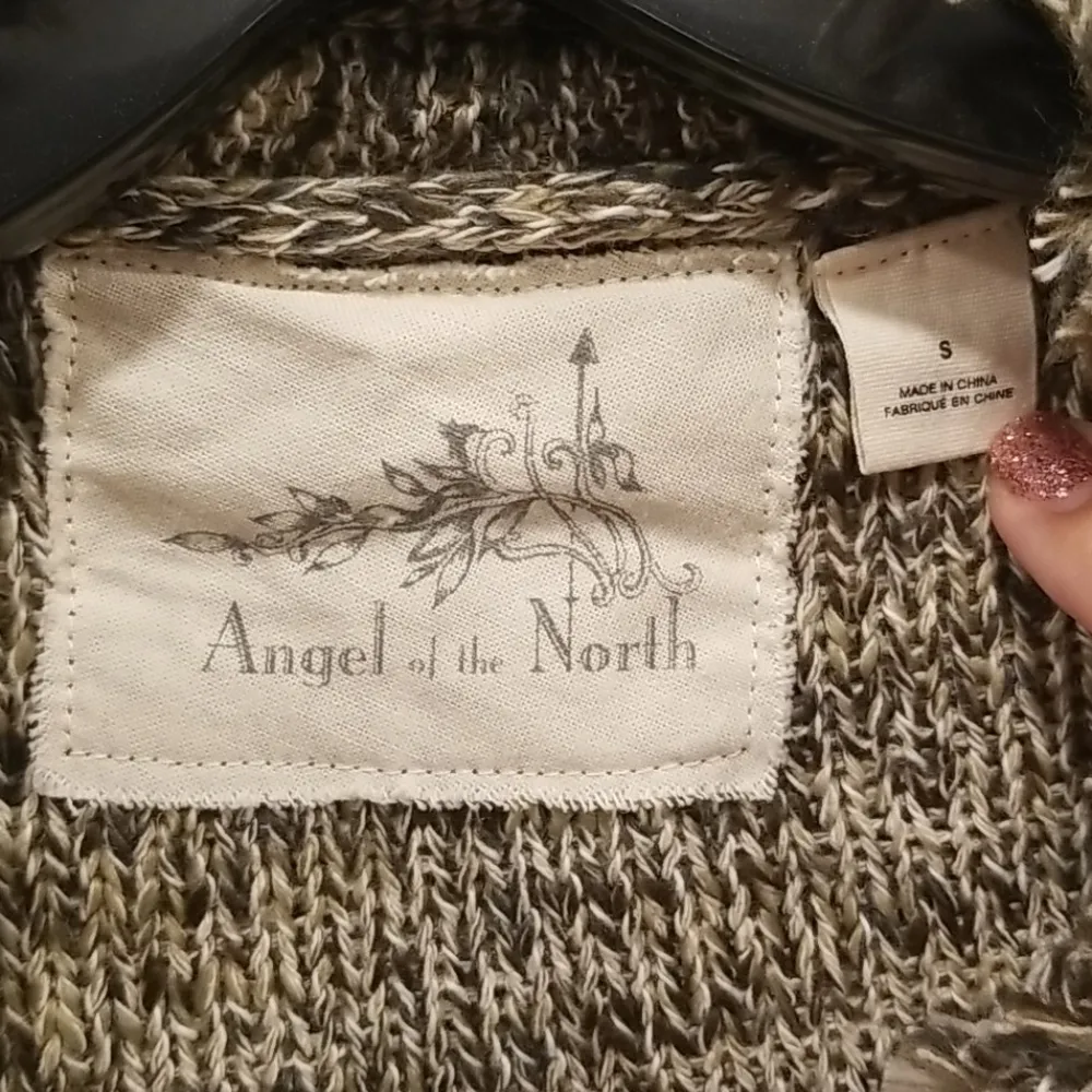 💕ANTHRO ANGEL OF THE NORTH💕 Fringed Cardigan (S) Green - Image 13