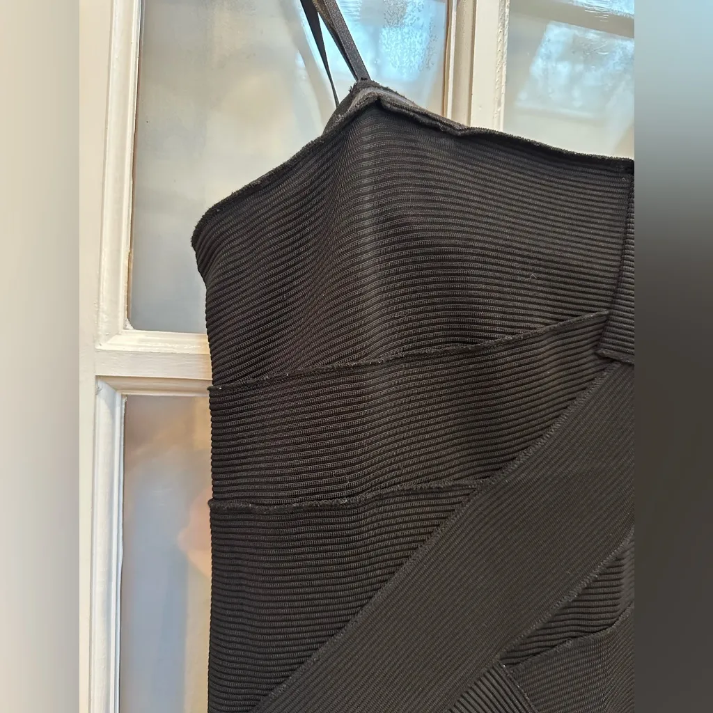 Vintage BCBGMAXAZRIA Max Azria Bondage Punk Goth Club Fitted Dress Size S - Image 3