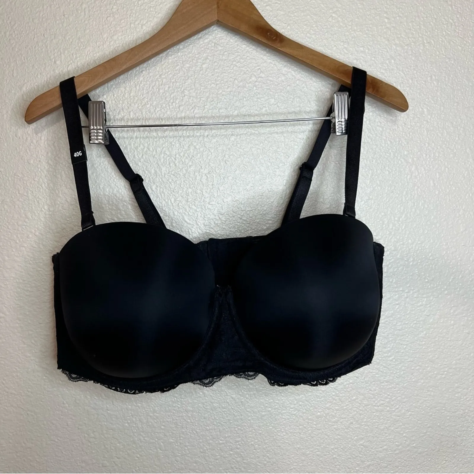 Torrid Curve Black Lightly Lined Multi-Way Strapless Bra NEW 40G - Image 11
