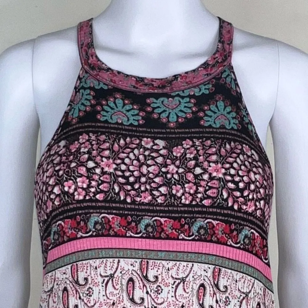 Haptics Paisley High Neck Halter (No size) Pink Size 2X - Image 3