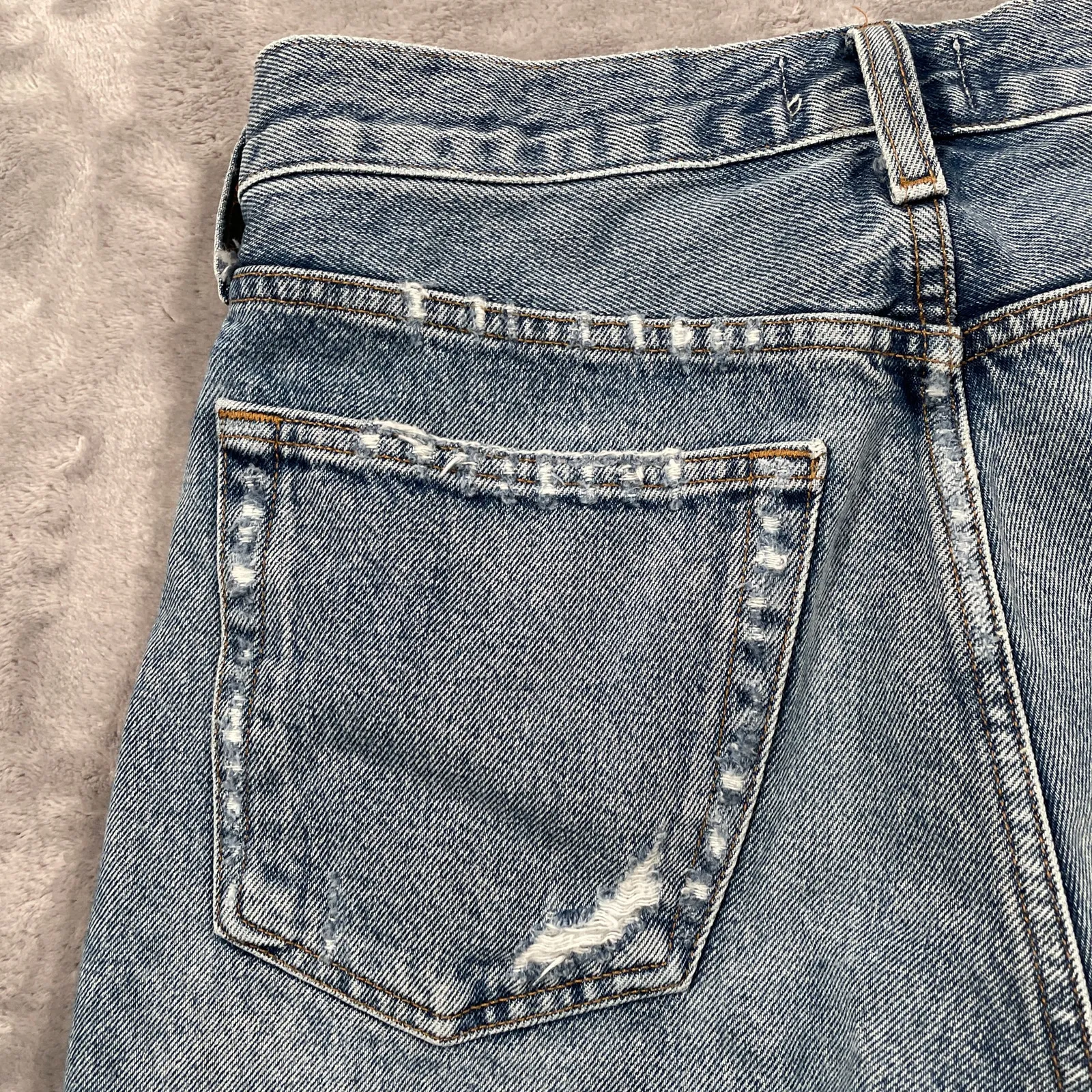 Agolde Parker Shorts 26 Cut Off Distressed Boho Festival Coastal Cowgirl - Image 10