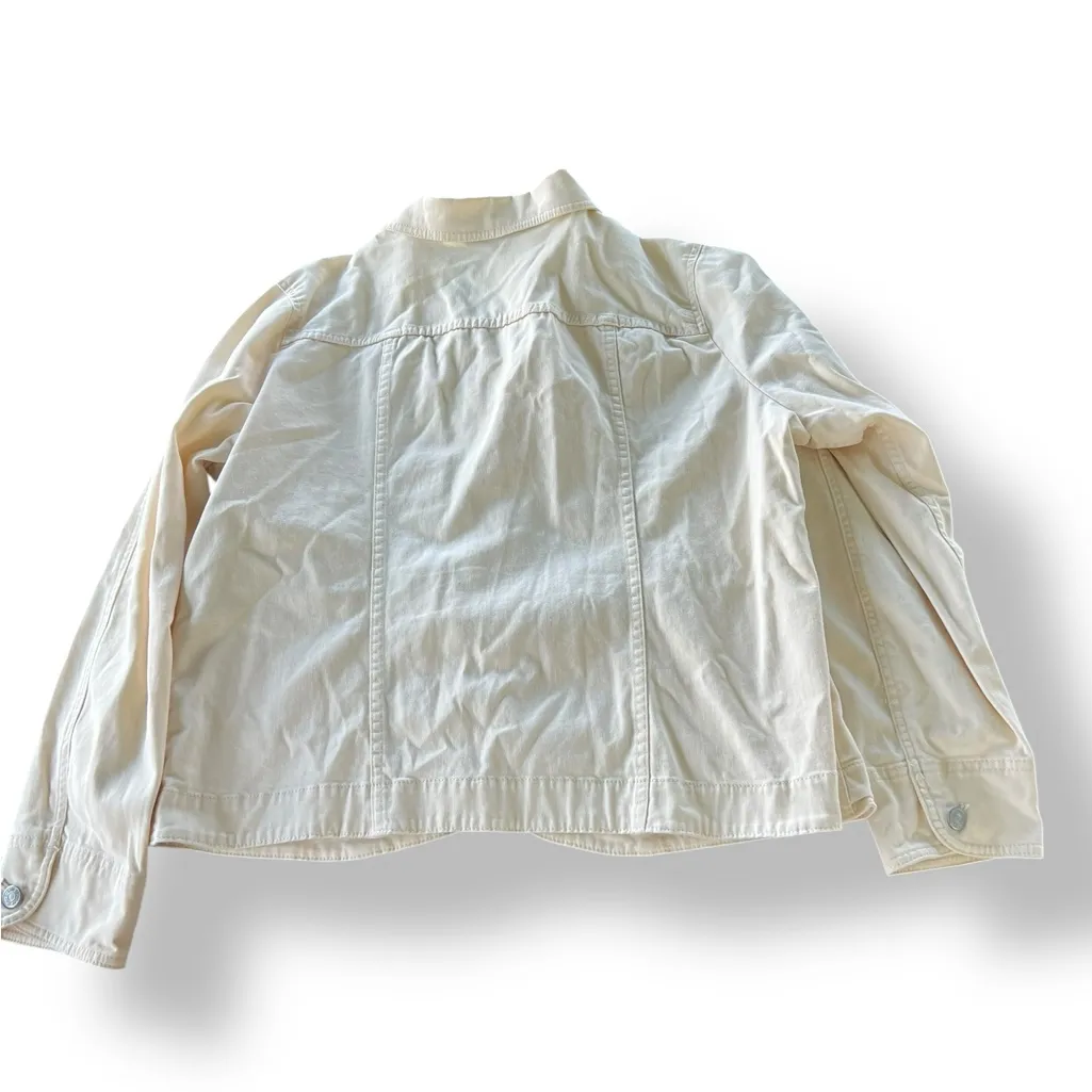 Creamy light yellow Button-Up Jacket Y2K - Image 3
