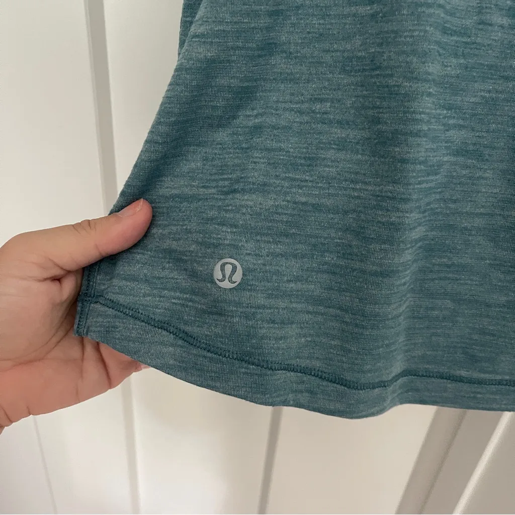 Lululemon Cardio Squad Tank II Heather Desert Teal Workout Sleeveless Muscle Top - Image 4