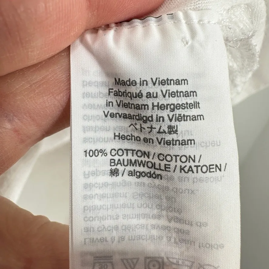 Madewell White Sleeveless Scoop Neck Tank Top XS 100% Cotton Lightweight - Image 5