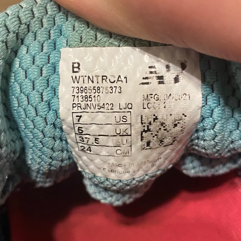 New Balance Womens Nitrel‎ v1 FuelCore Trail Running Shoes WTNTRCA1 Aqua Size 7 - Image 6