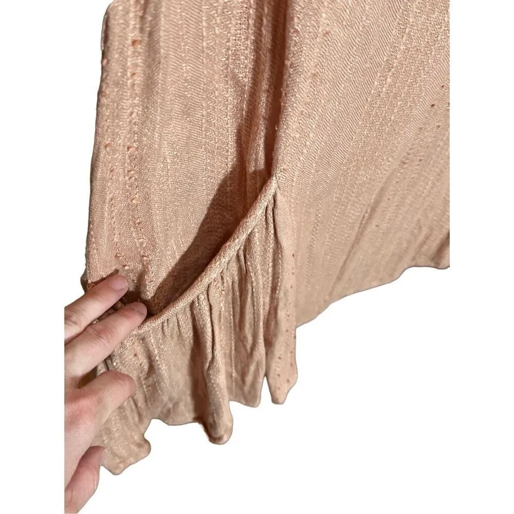 En Crème womens lagenlook relaxed fit sleeveless pink dress large pocket - Image 5