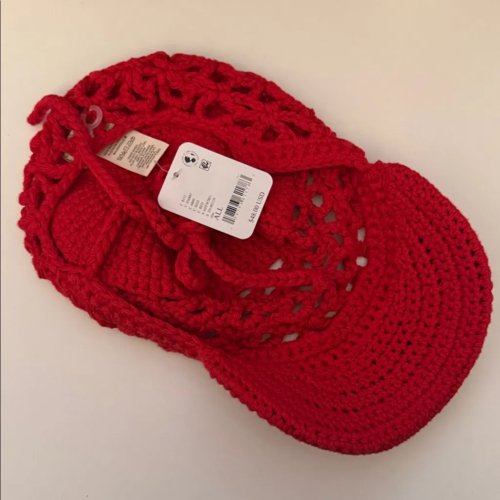 Free People Silvie Crochet Baseball Hat - Image 6