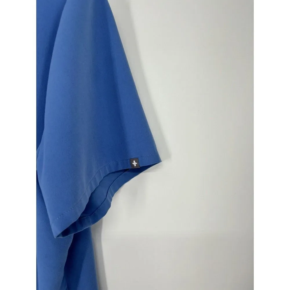 Figs Casma Three Pocket Scrub Top Short Sleeve V Neck Shirt Stretch Size 2XL XXL - Image 6