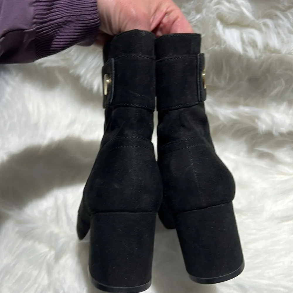 New Nine West Querna Black Zip Up Ankle Boots Size 7M. B67 - Image 7