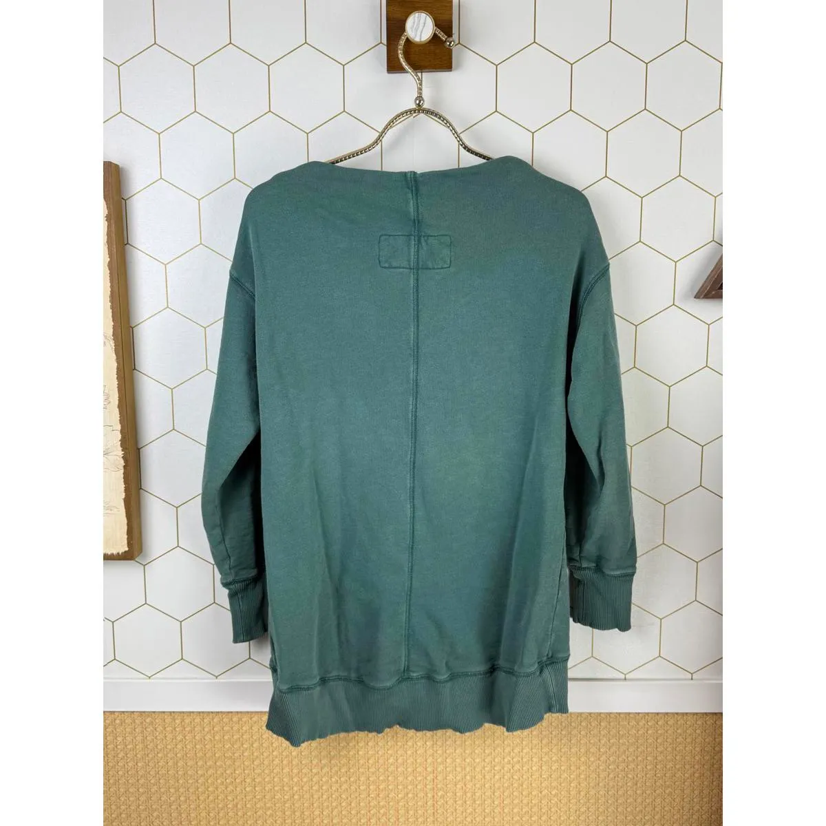 Pilcro by Anthropologie Teal Oversized Donna Tunic Pullover - Size - XS - Image 2