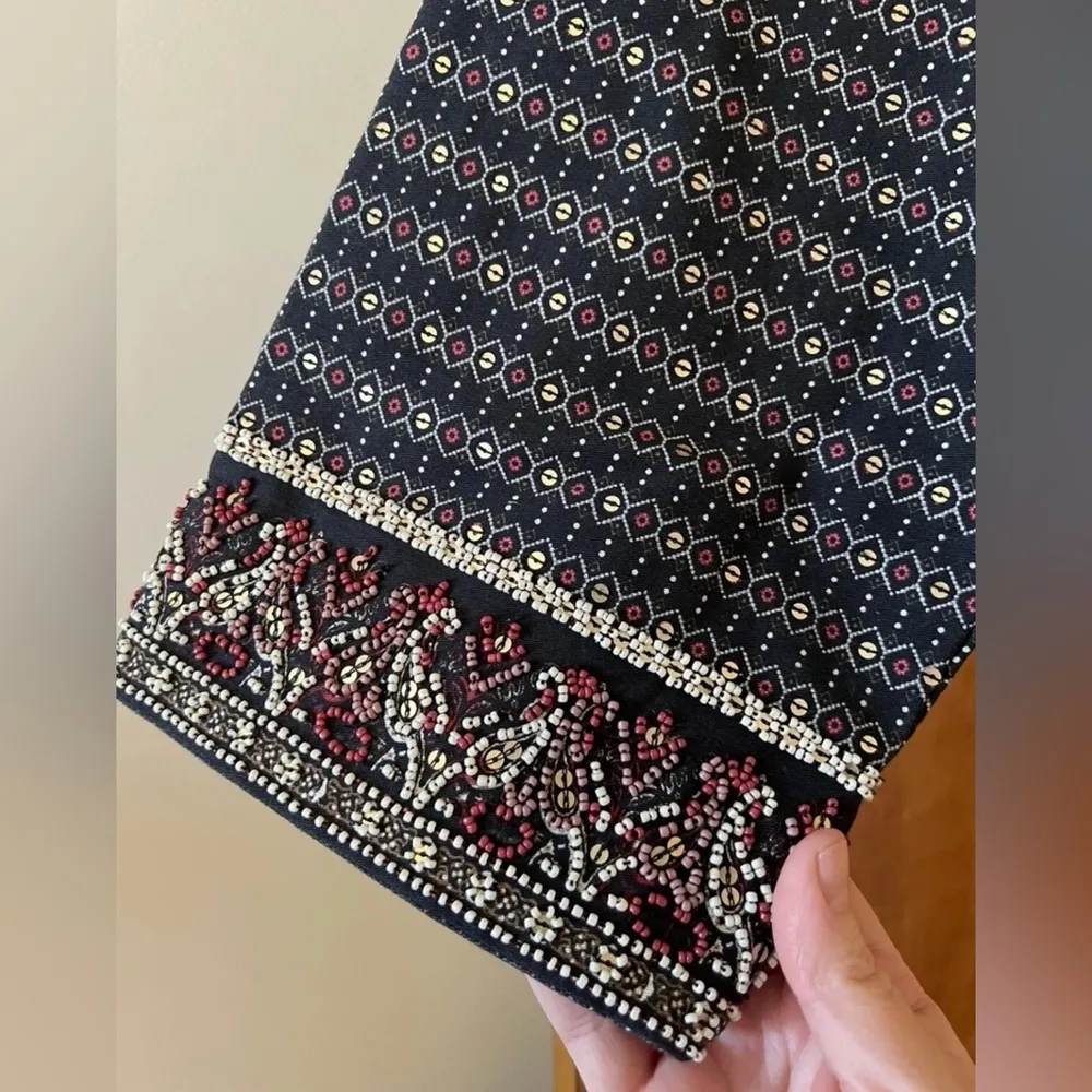 Soft Surroundings Mandala Bolero Long Sleeve Cropped Jacket NWT Beaded Size 1X - Image 8