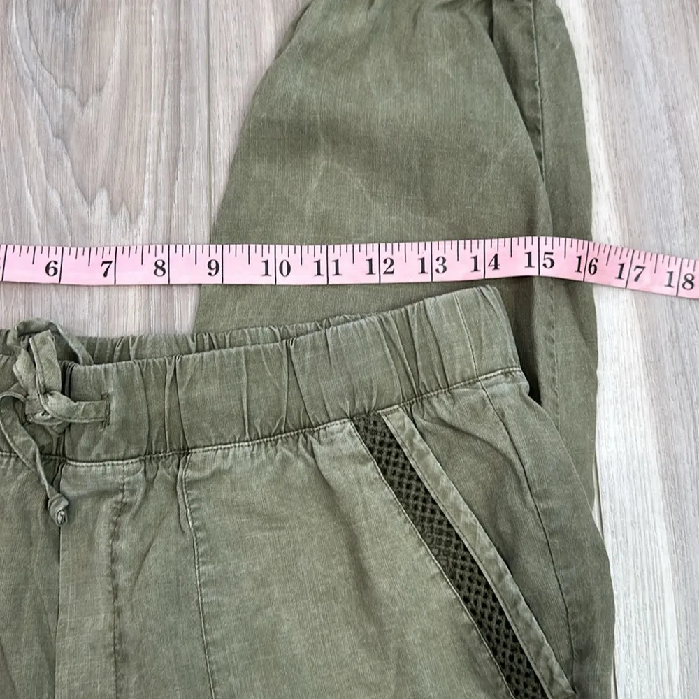 Cloth & Stone olive green chambray jogger pants size small - Image 8