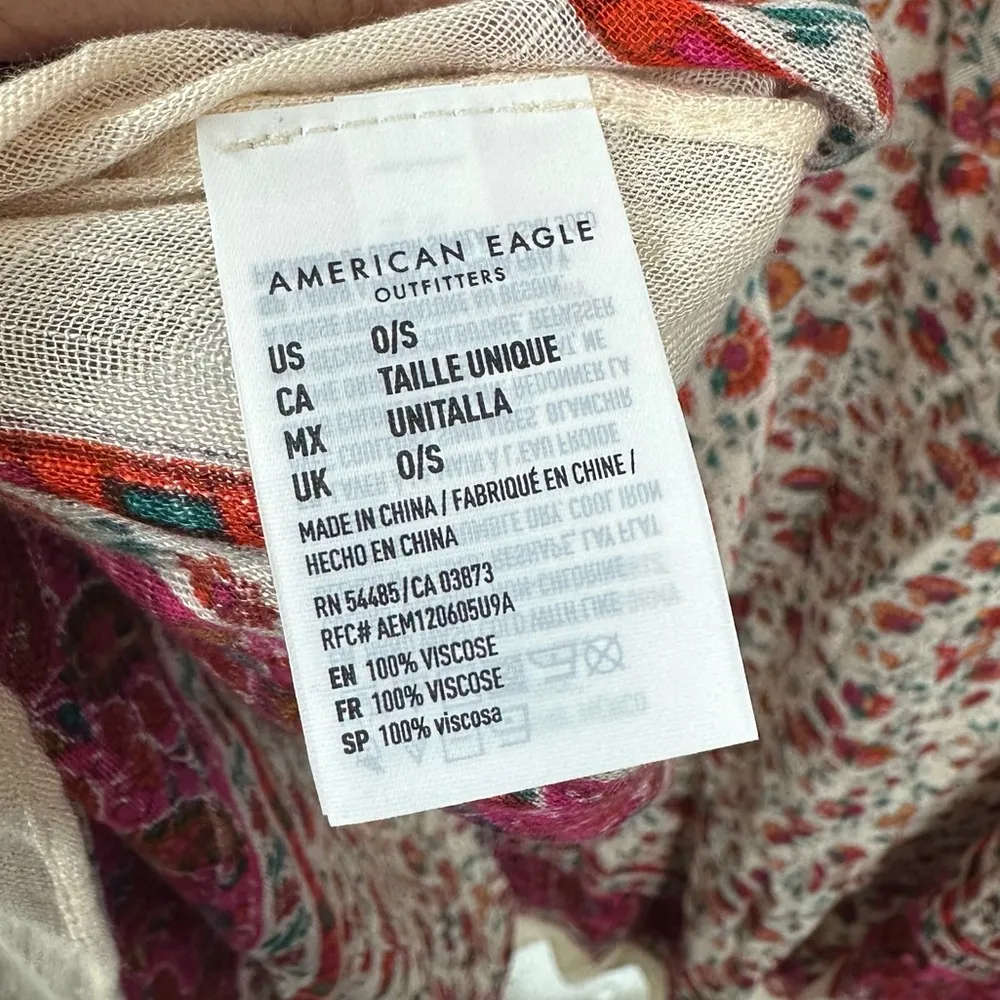 American Eagle Outfitters Boho Floral Kimono OS Fairycore - Image 6