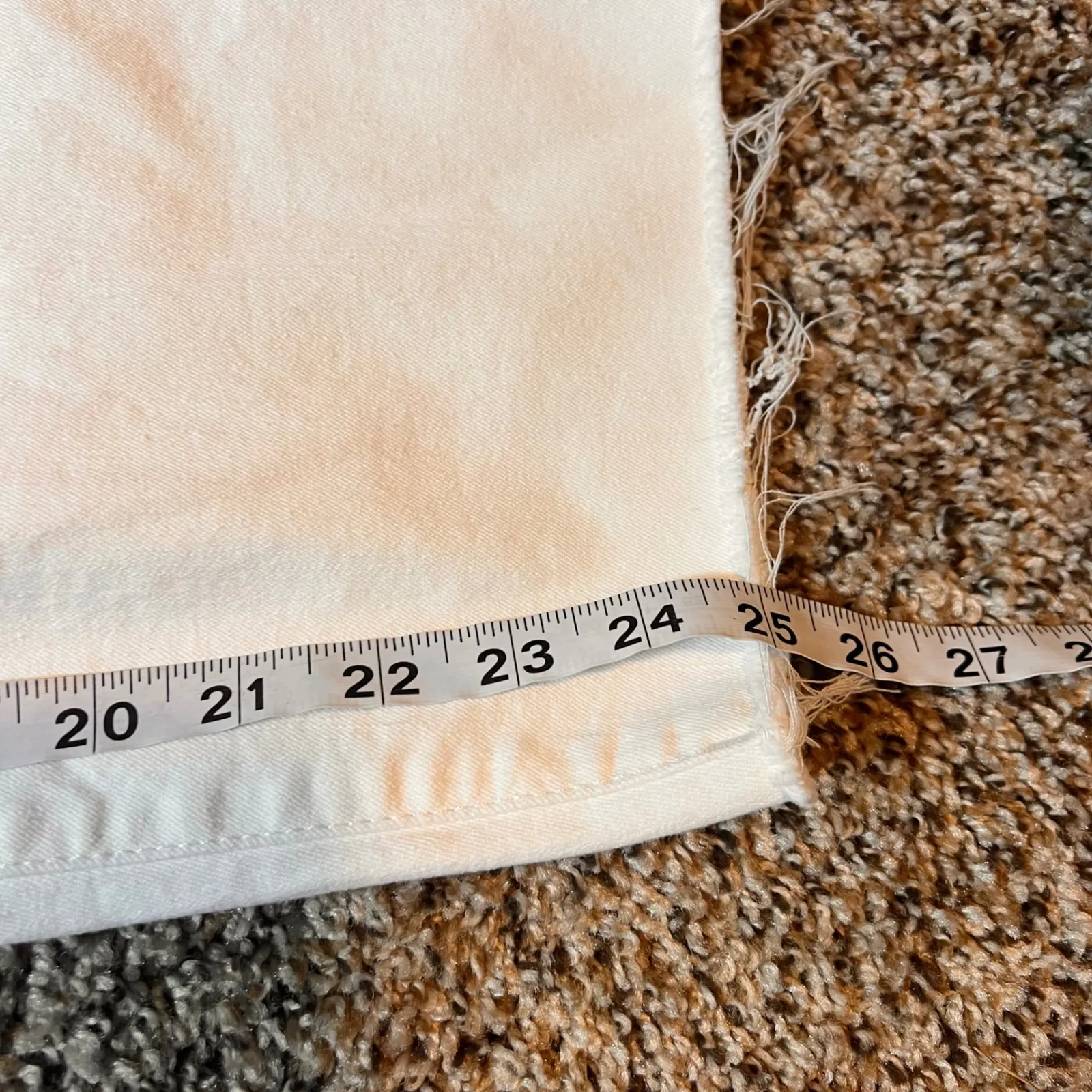 LC Lauren‎ Conrad White Slim Straight Leg Cropped Distressed Jeans - 18W - Image 6