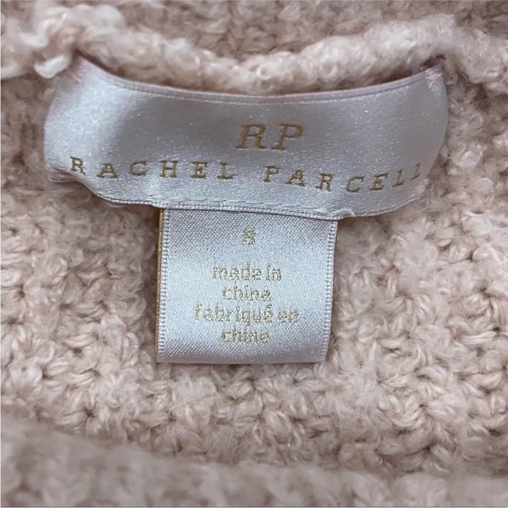 Rachel Parcell Pink Smoke Cable and Bobble Turtleneck Medium M - Image 6