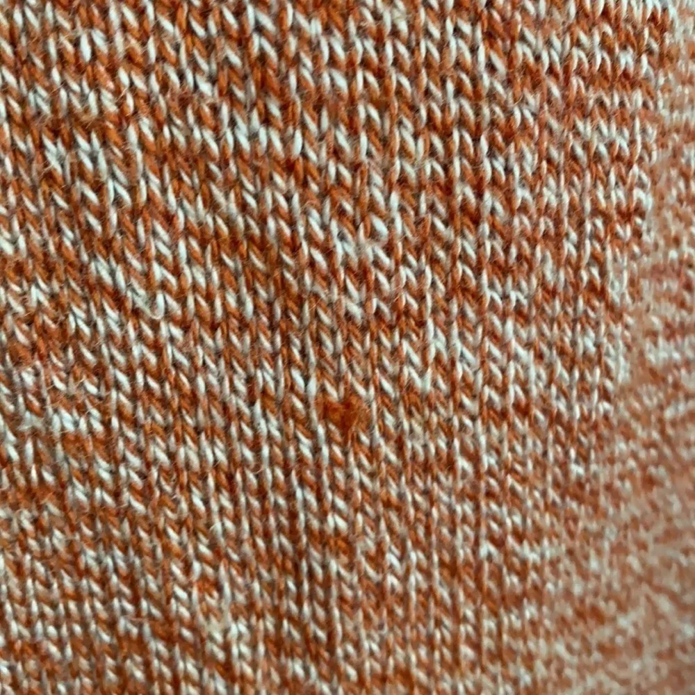 CAbi #3011 Foldover Cowl Neck Short Sleeve Sweater | Orange Pumpkin Spice - Image 4