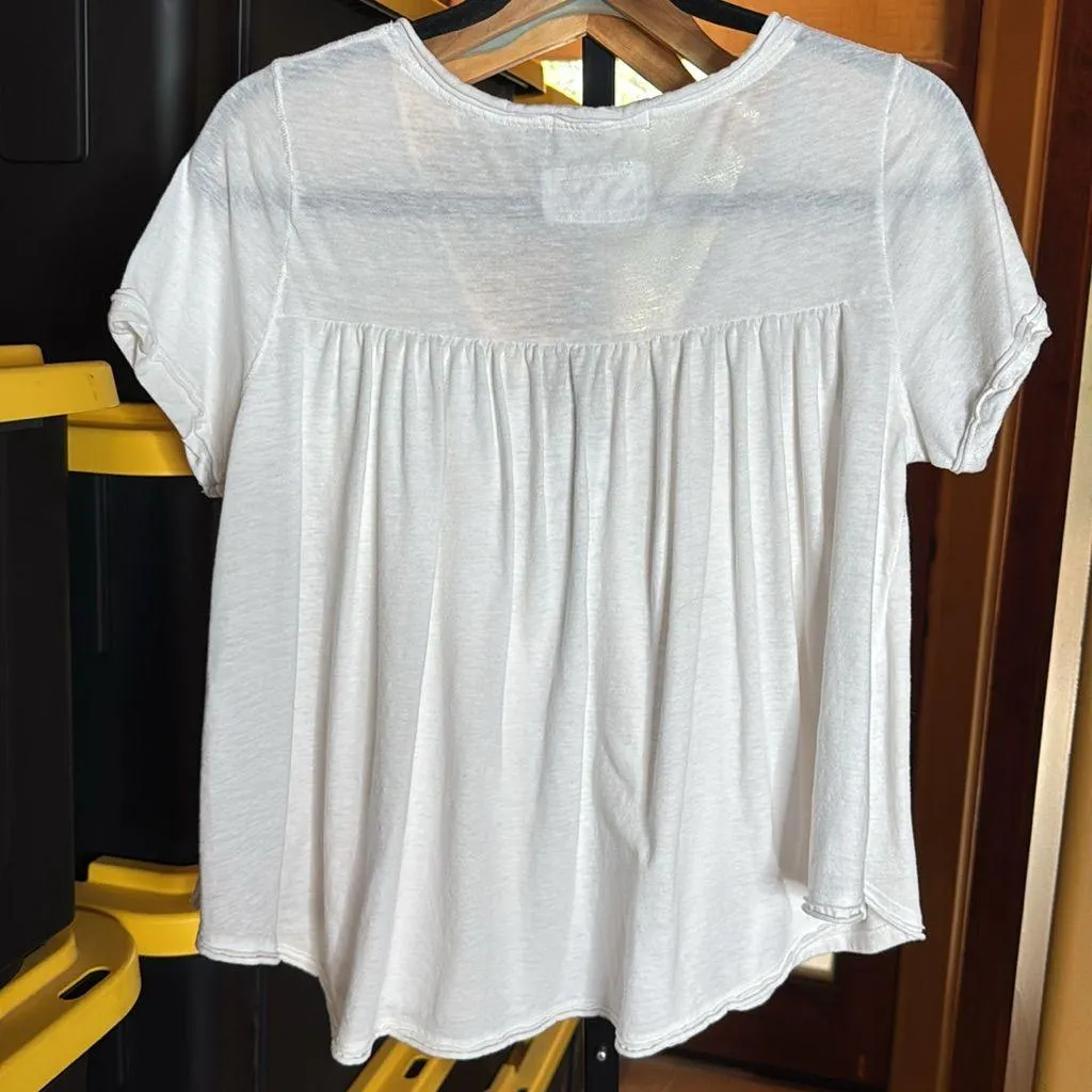 Free People We The Free All You Need Tee White Size XS Oversized - Image 16