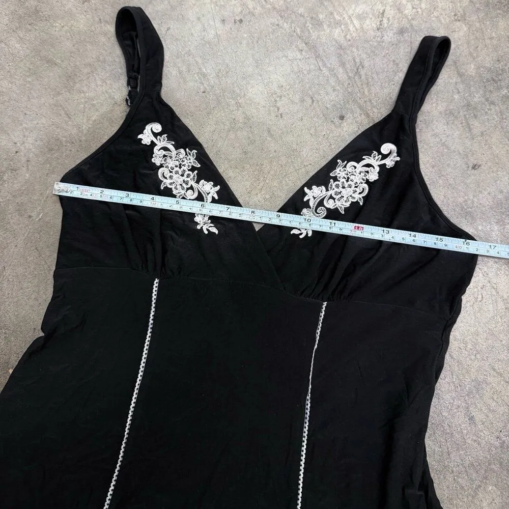 Vintage y2k babydoll lace detail coquette slip dress - Image 2