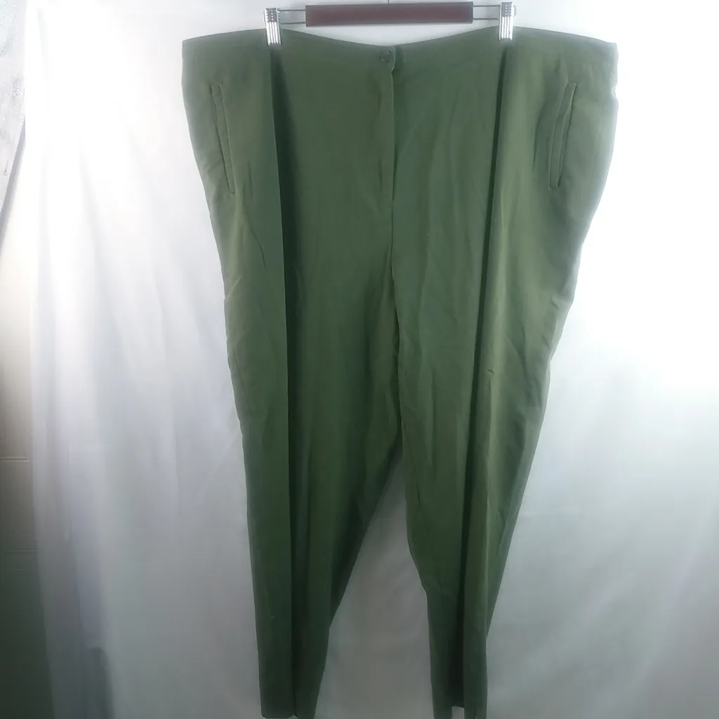 Maggie Barnes  26W Green Zip Button Pants Plus - Image 6
