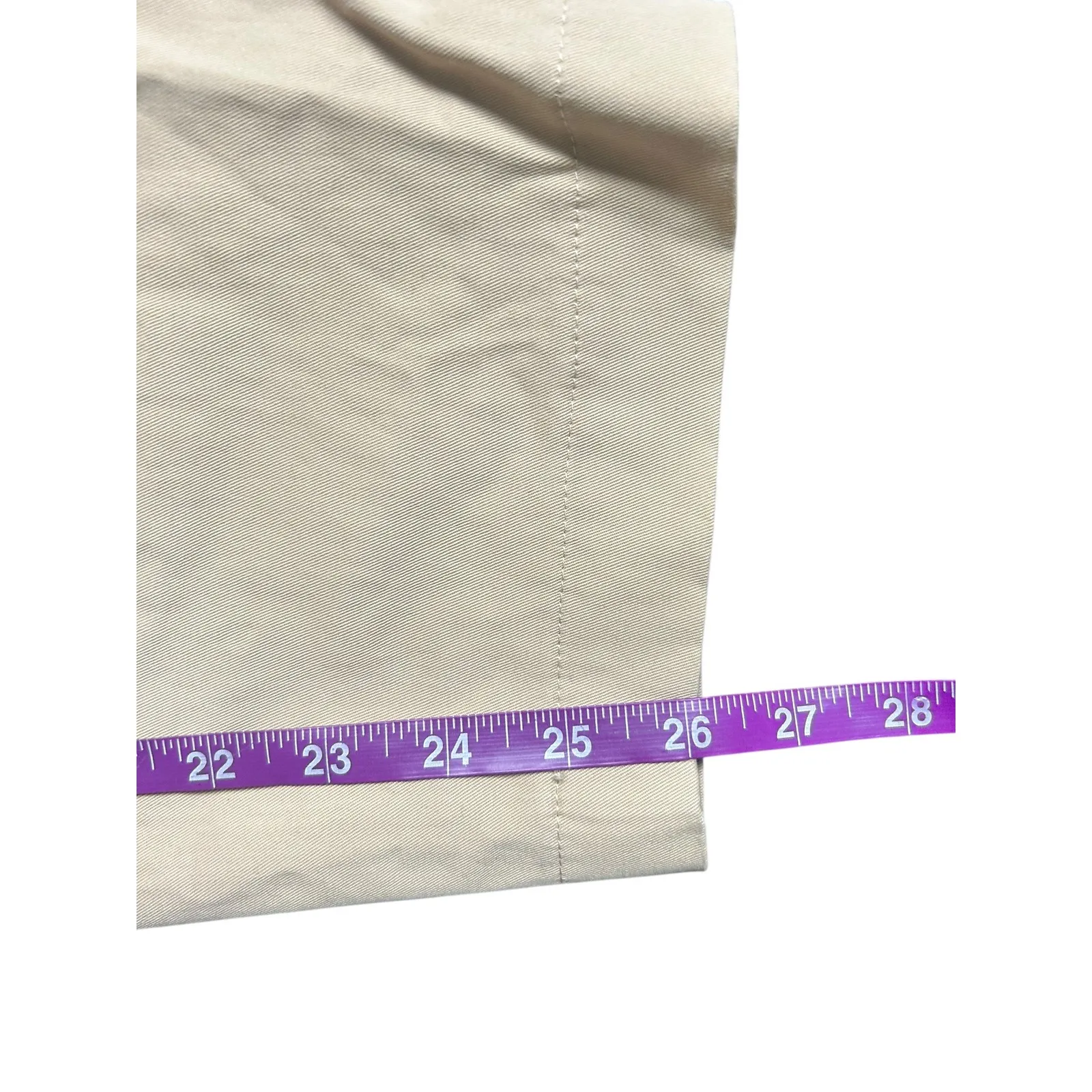 EXQUISE Khaki Pleated Cropped Wide Leg Pants Womens Size S Barrel Tan - Image 6