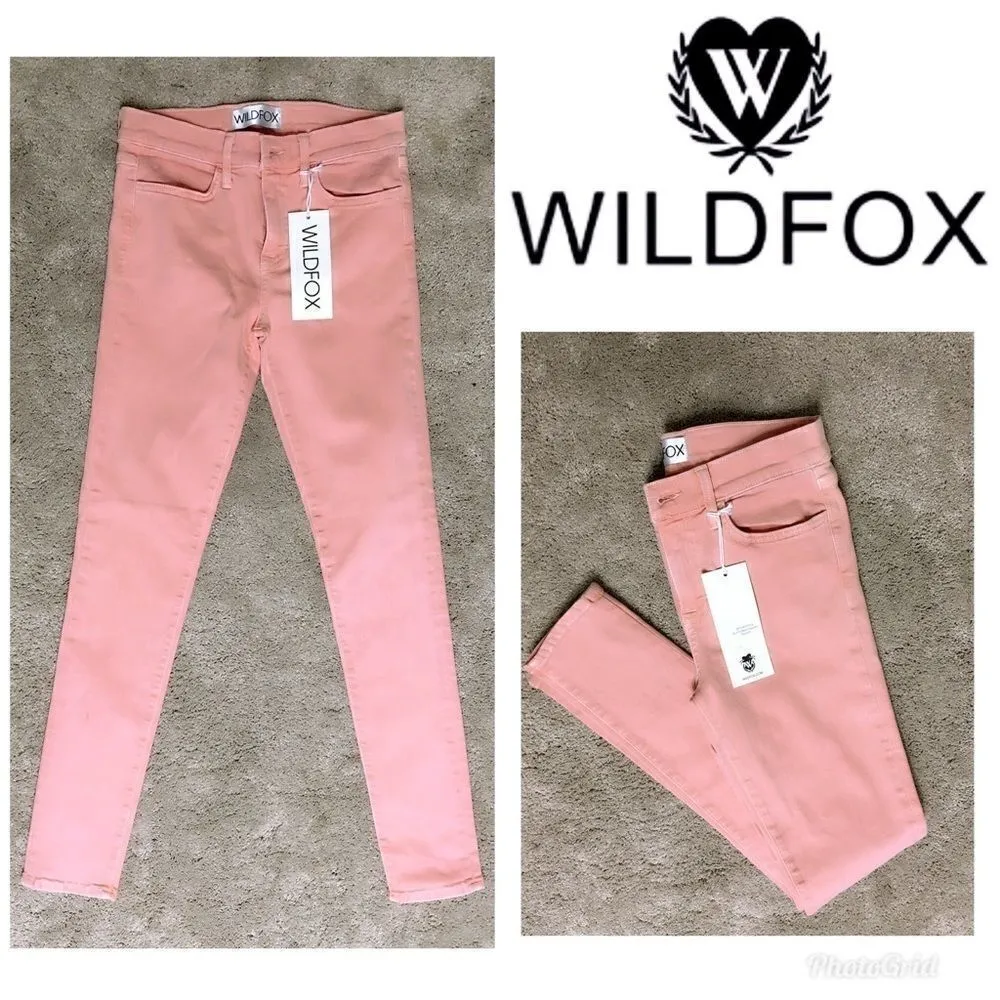 New. WILDFOX skinny stretch jeans. 24/25 - Image 2