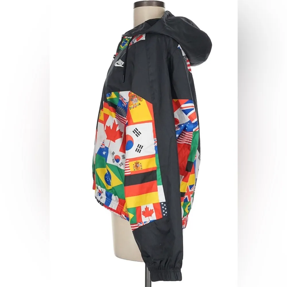 Nike World Flags Track Jacket Zip-Up Olympics Multicolor Colorful Size Medium - Image 4
