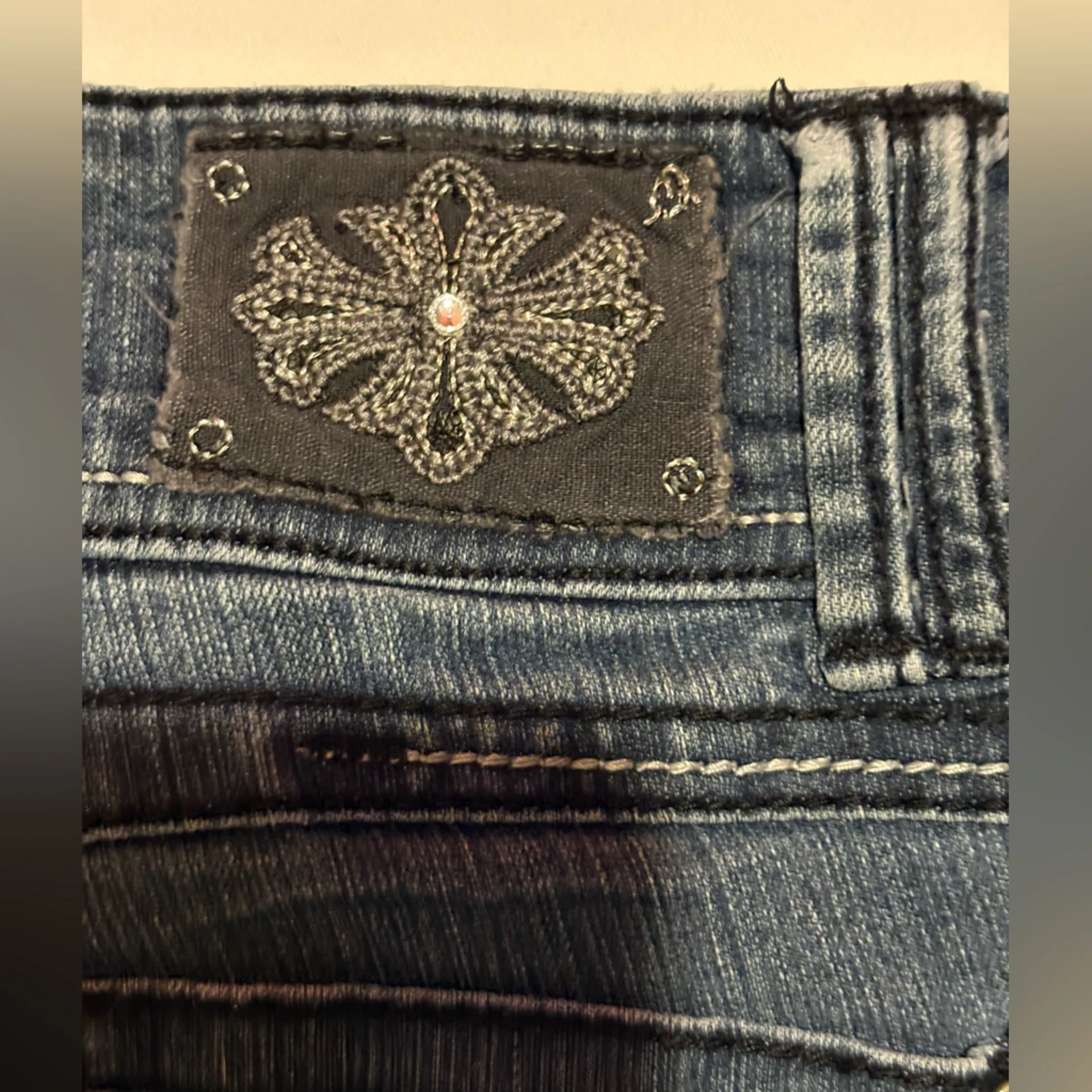 Rewind Classic Blue Uptown Jeans with Gem Buttons - Image 7