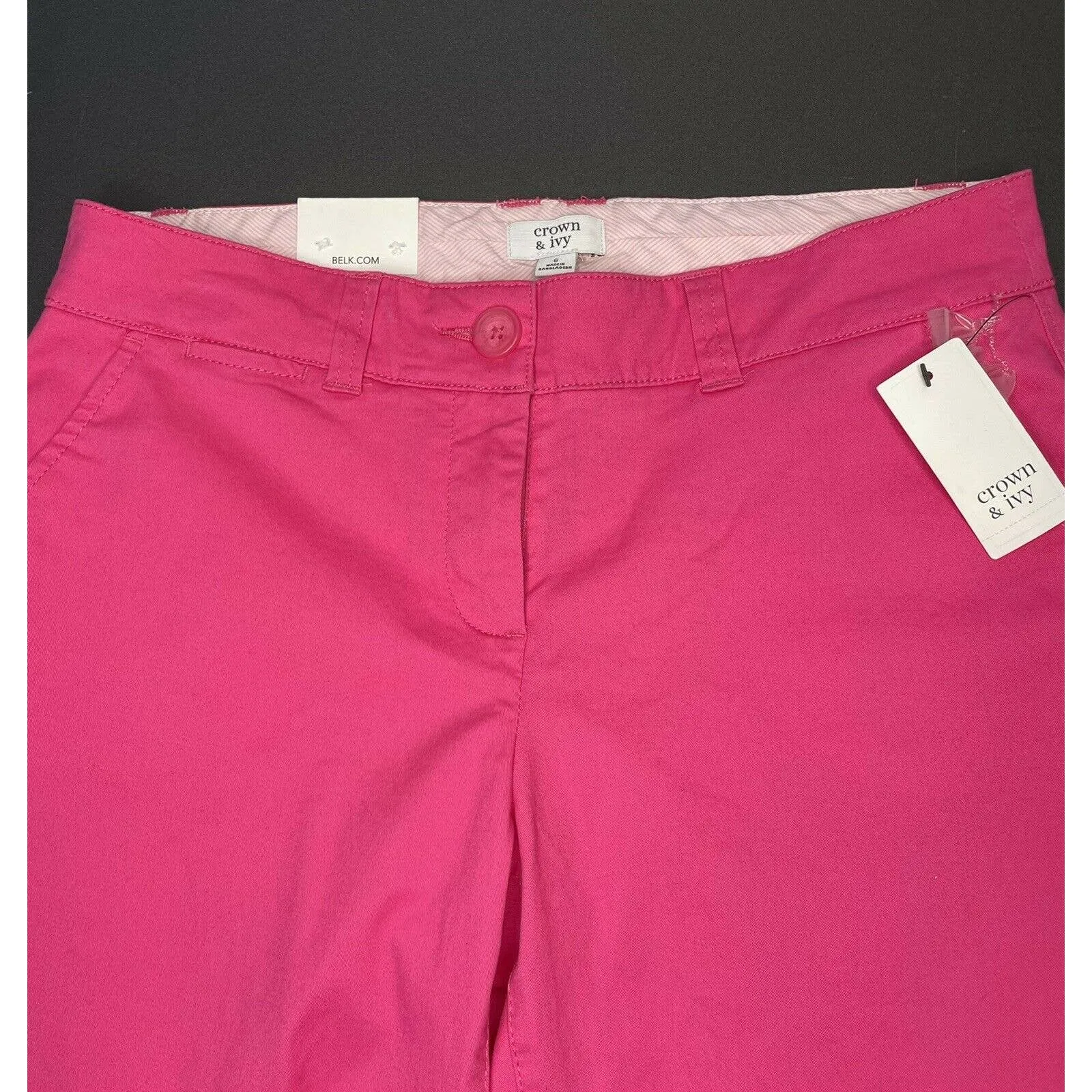 Crown and Ivy Hot Pink Capri Pants Size 6 - Image 4