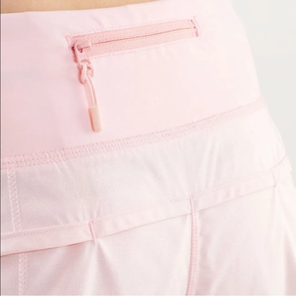Lululemon Run Speed Shorts Blush Quartz Size 8 Pink sparkly color rare color 🦄 - Image 3