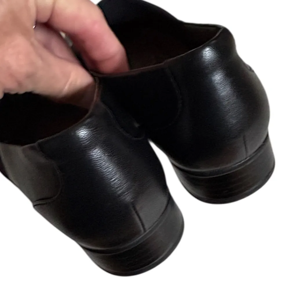 Like New Clark’s Leather Juliet Gem Slip-On Shoes Black Size 8 - Image 7