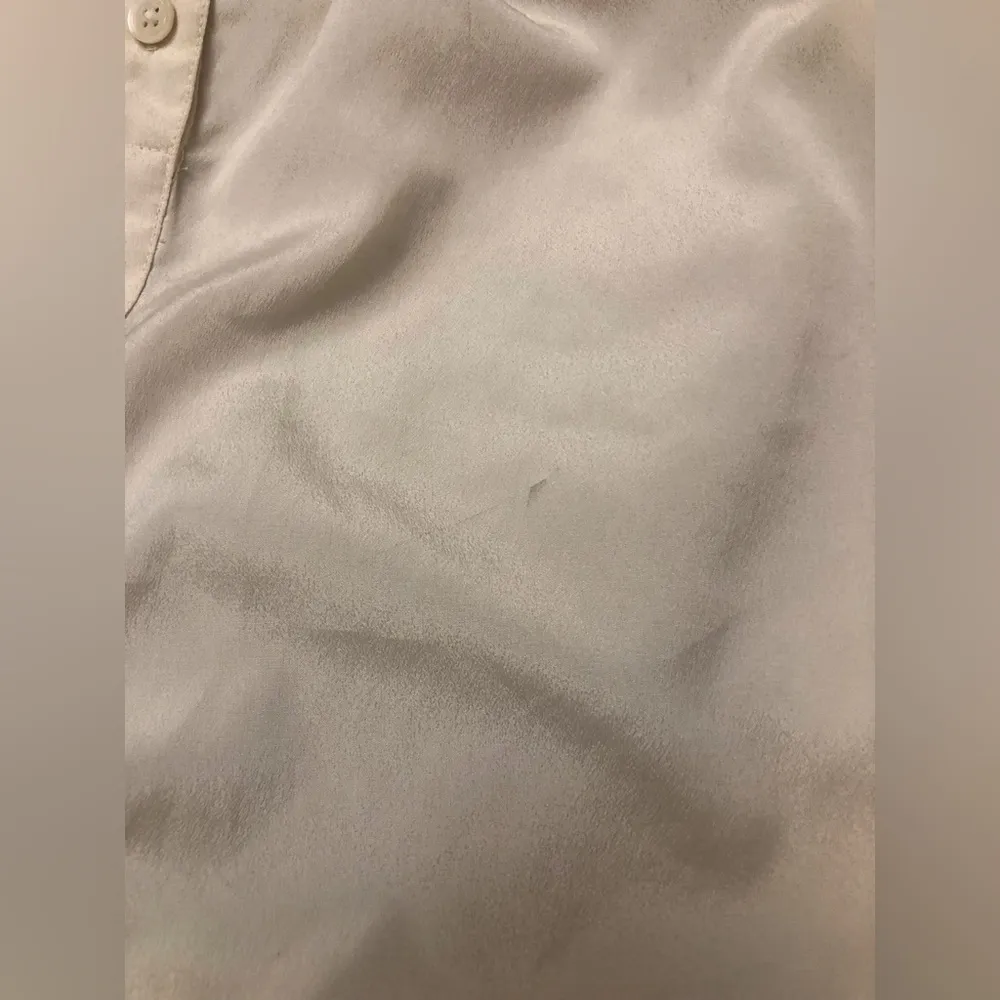 Vintage Candlelight Ivory High Neck Blouse from FML Sport Made in Hong Kong Size M - Image 7