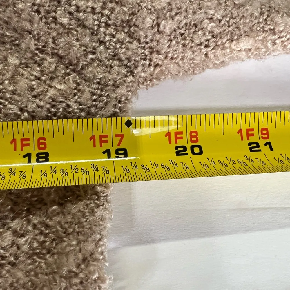 Umgee M neutral beige pullover popcorn sweater casual fall lightweight tunic - Image 7