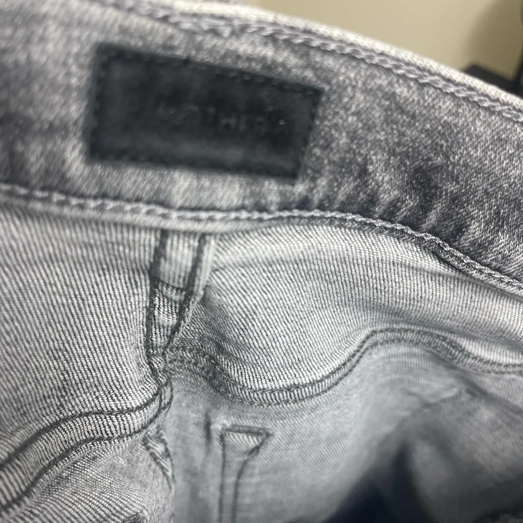 Mother Denim Super Swooner size 25 open Late Gray - Image 7