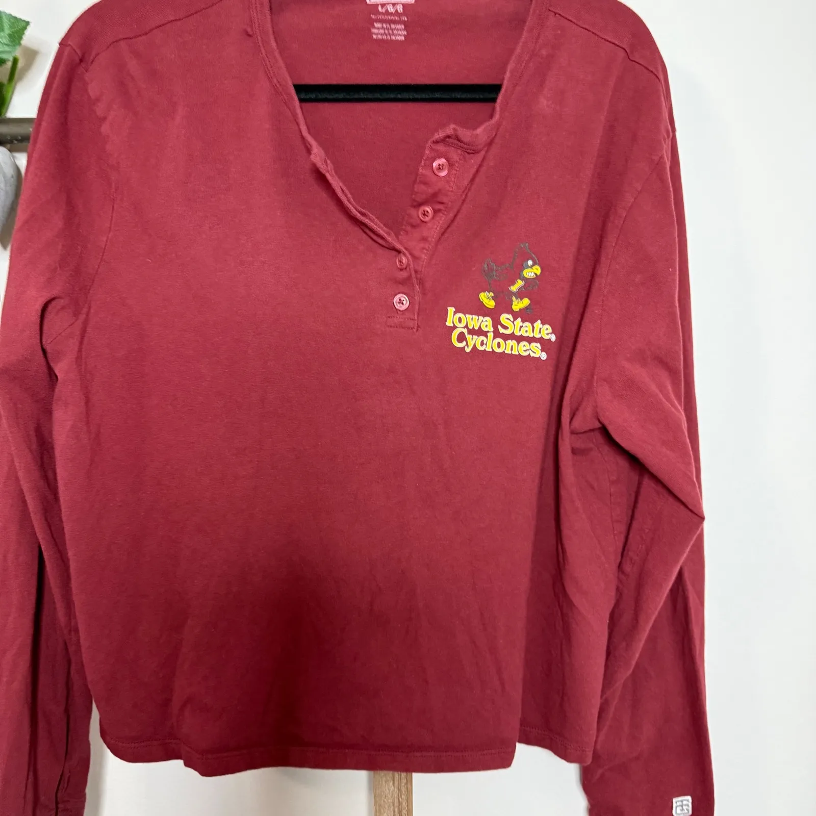 Tailgate Iowa State Cyclones Long Sleeve Pullover Sweatshirt Size Large - Image 3