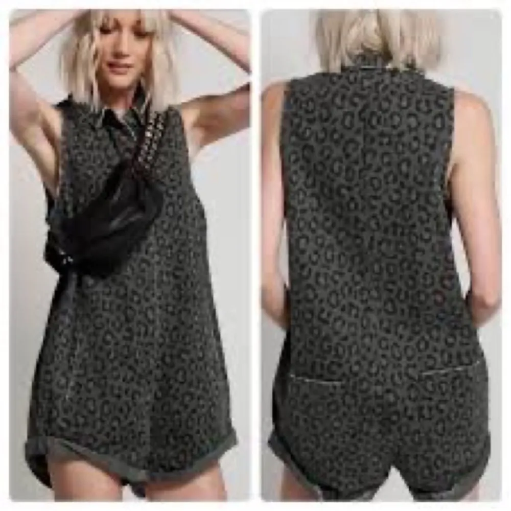 One Teaspoon  Braxton Romper Leopard XS - Image 5